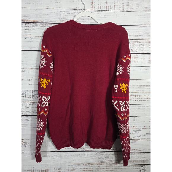 Game Of Thrones Ugly Christmas Sweater "I Drink and I Know Things" Large - Picture 3 of 3